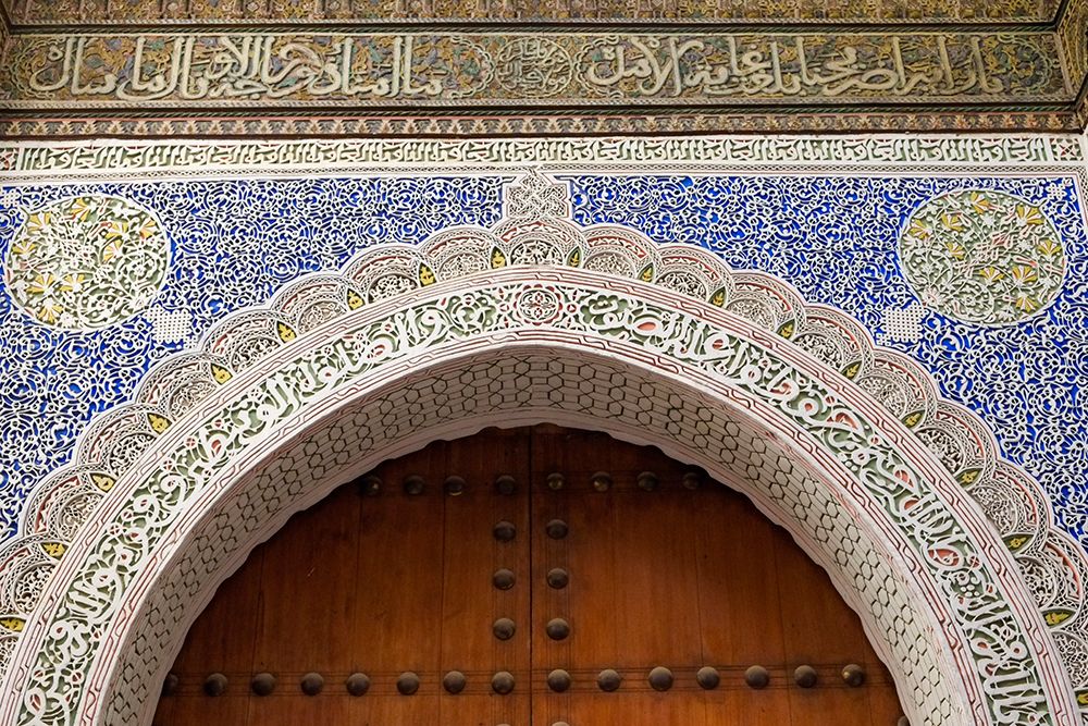 Fes-Morocco Beautiful hand carved plaster detail-Moorish design